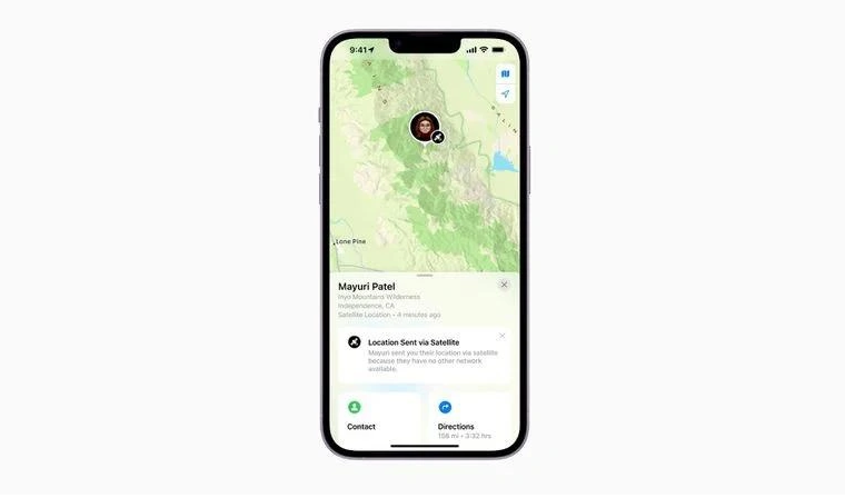 拉萨苹果14维修分享iPhone14系列中 FindMy功能通过卫星分享位置方法教程 